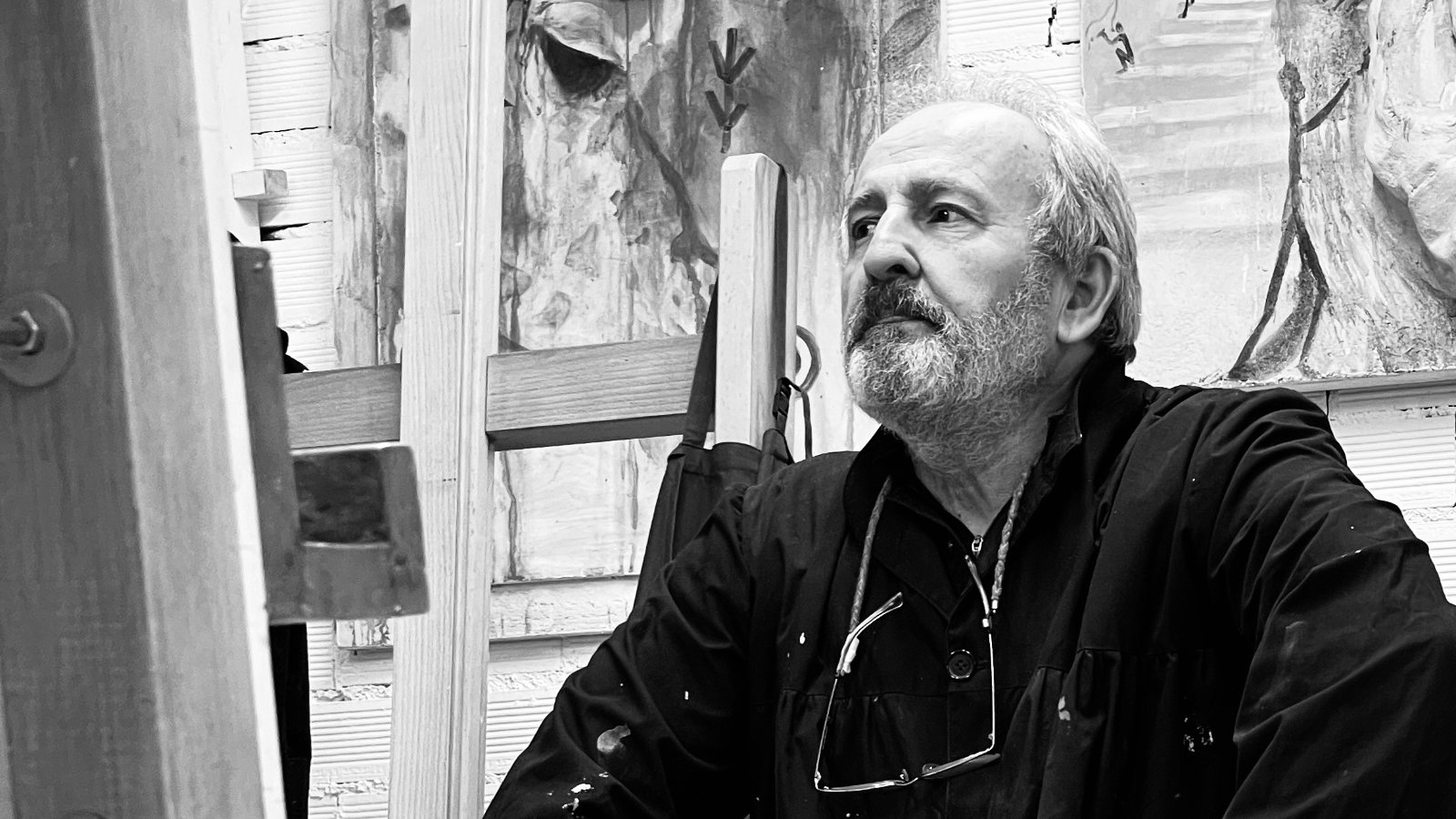 Francisco Valderrama en su estudio