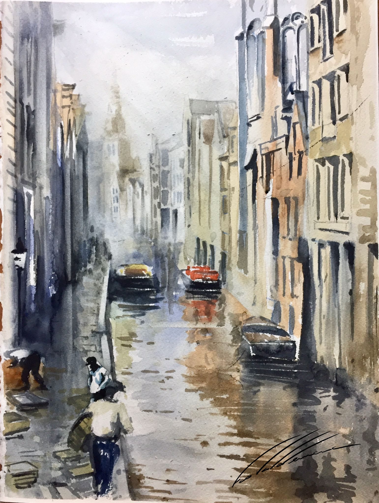 Callejón en Venecia